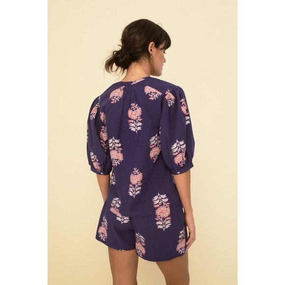 Sonmer Blue Luisa Blouse - Picture 3 of 5